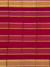 Radiant Pink Mysore Silk Saree with Traditional Gold Zari