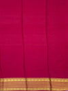 Radiant Pink Mysore Silk Saree with Traditional Gold Zari