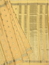 Exquisite Pale Yellow Mysore Silk Saree with Elephant Zari Buttas