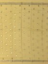 Exquisite Pale Yellow Mysore Silk Saree with Elephant Zari Buttas