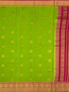Exquisite Green & Rani Pink Mysore Silk Saree
