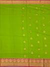 Exquisite Green & Rani Pink Mysore Silk Saree