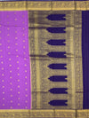 Radiant Lavender & Royal Blue Mysore Silk Saree