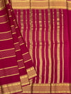 Radiant Pink Mysore Silk Saree with Traditional Gold Zari