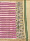 Rose-Pink & Cream Handloom Patola Saree