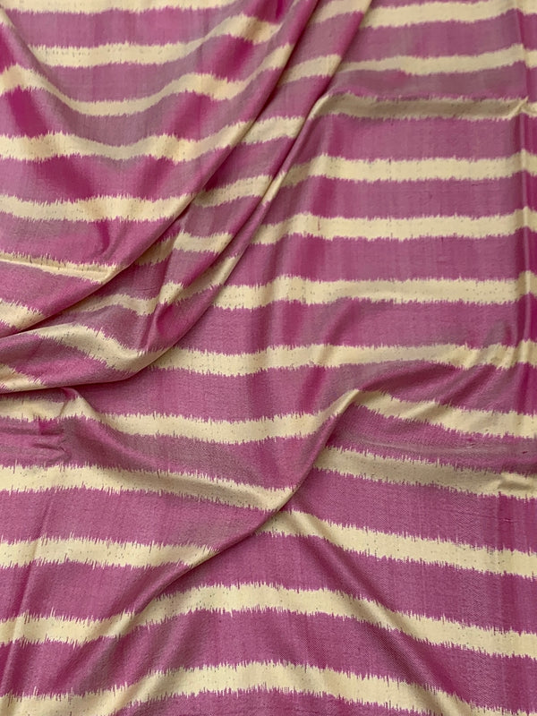 Rose-Pink & Cream Handloom Patola Saree