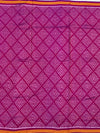 Deep Wine & Royal Purple Handloomed Patola Silk Saree