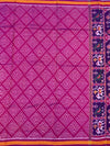 Deep Wine & Royal Purple Handloomed Patola Silk Saree