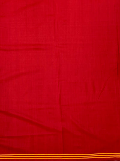 Regal Crimson & Forest Green Patola Saree – Traditional Phulwari Ikat