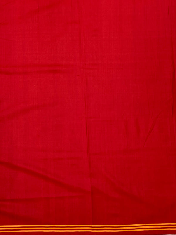 Regal Crimson & Forest Green Patola Saree – Traditional Phulwari Ikat