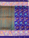 Midnight Blue & Teal Dual-Tone Patola Saree
