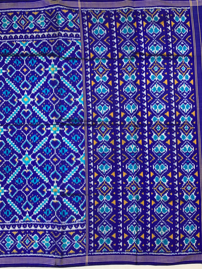Royal Indigo Blue Patola Saree