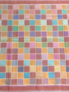 Multi-Color Checked Patola Saree with Traditional Pallu