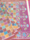 Multi-Color Checked Patola Saree with Traditional Pallu