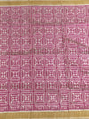 Exquisite Rose Pink Geometric Patola Saree