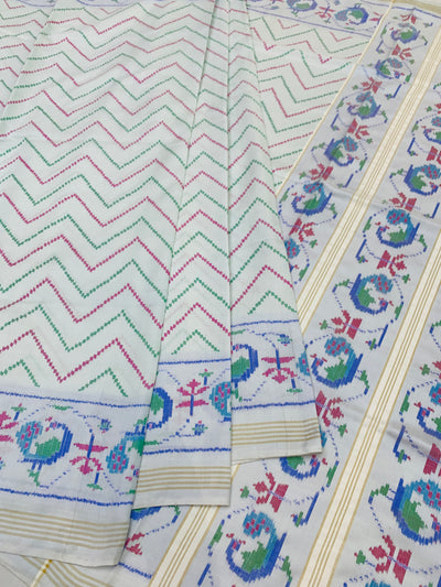 Patola Saree with Peacock Motifs