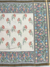 Elegant Off-White & Slate Grey Patola Silk Saree