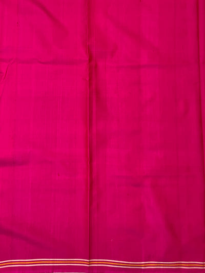 Exquisite Magenta Pink Handloom Patola Silk Saree