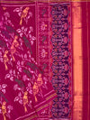 Exquisite Magenta Pink Handloom Patola Silk Saree