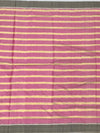 Candy Pink &amp; Slate Leheriya-Inspired Patola Silk Saree