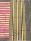 Candy Pink &amp; Slate Leheriya-Inspired Patola Silk Saree