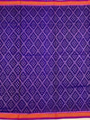 Deep Royal Purple Handloom Patola Silk Saree with Macaw Pallu