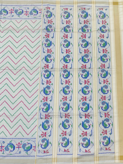 Patola Saree with Peacock Motifs