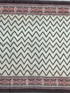 Exquisite Handloom Patola Saree – Monochrome Chevron & Geometric Ikat