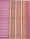Dusty Rose Chevron Patola Silk Saree