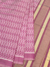 Dusty Rose Chevron Patola Silk Saree