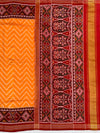 Orange Leheriya Patola Silk Saree