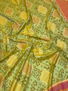 Heritage Mint & Peach Patola Saree