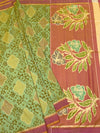 Heritage Mint & Peach Patola Saree