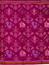 Deep Mulberry Patola Saree with Traditional Figurative Motifs