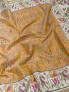 Exquisite Rajkot Patola Silk Saree – Sunshine Yellow & Off-White