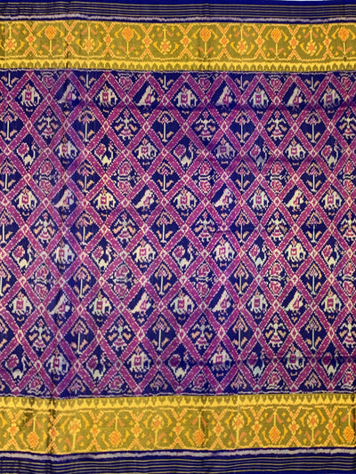 Royal Blue Rajkot Patola Silk Saree