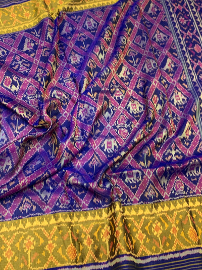Royal Blue Rajkot Patola Silk Saree