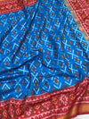 This stunning Rajkot Patola Blue saree