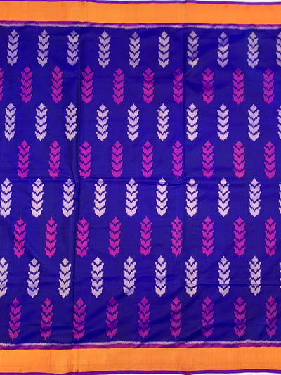 Exquisite Royal Blue Rajkot Patola Silk Saree