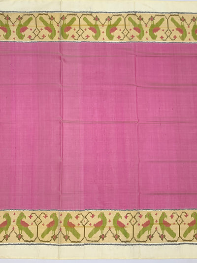 Exquisite Rajkot Patola Silk Saree – Floral & Parrot Pattern