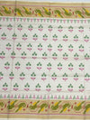 Exquisite Off-White & Pink Rajkot Patola Silk Saree