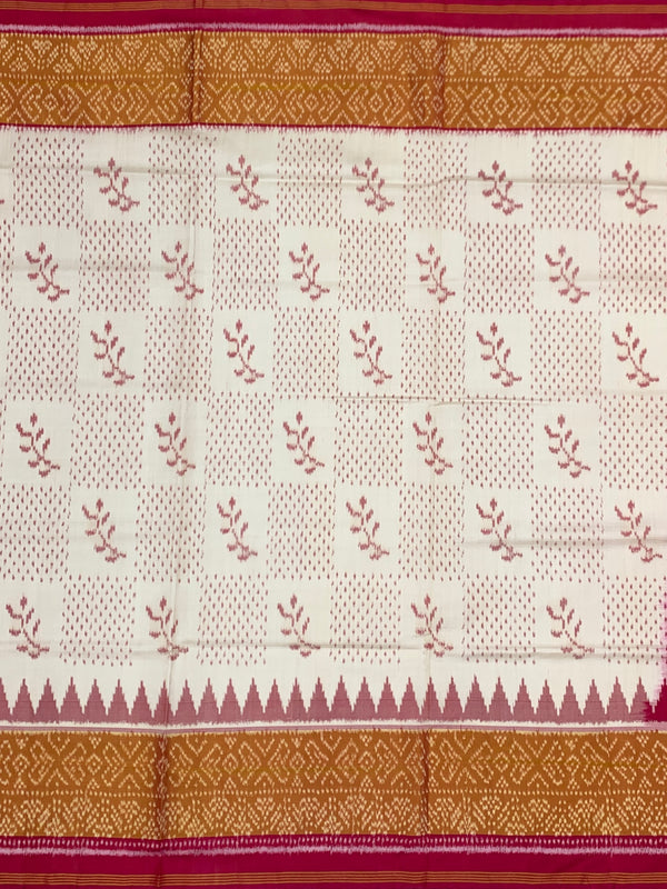 Exquisite Hand-Woven Rajkot Patola Silk Saree