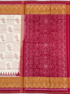 Exquisite Hand-Woven Rajkot Patola Silk Saree