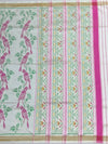 Exquisite Rajkot Patola Silk Saree in Ivory & Magenta Colour