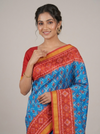 This stunning Rajkot Patola Blue saree