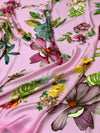 Satin Floral Printed Saree Light-Pink In Color