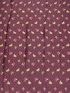 Satin Floral Printed Saree Shiny Mauve In Color