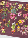 Satin Floral Printed Saree Shiny Mauve In Color