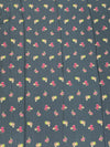 Satin Floral Printed Saree Elephant-Gery In Color