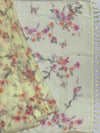 Floral Meadow: Printed Kota Doria Cotton Saree